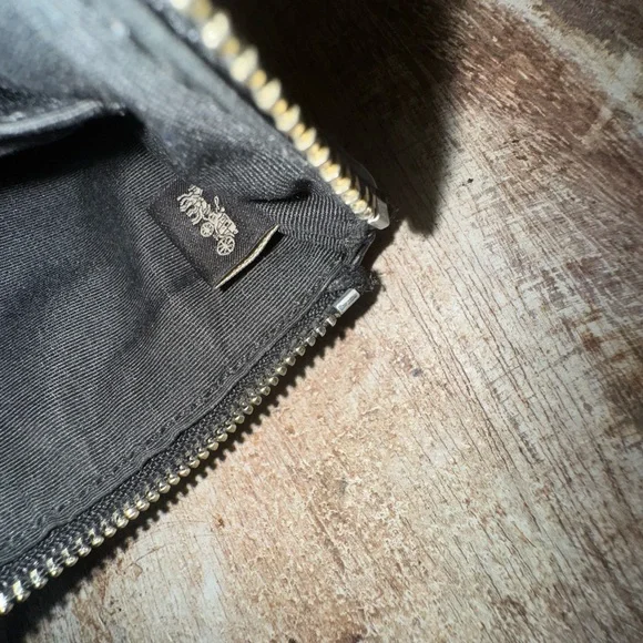 Coach Metallic Colorblock Signature Corner Zip Wristlet - Picture 7 of 10